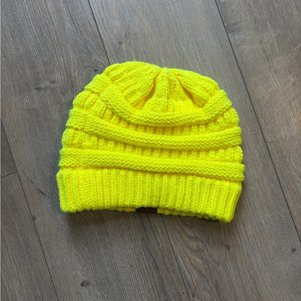 Bright‎ Yellow Knit Beanie